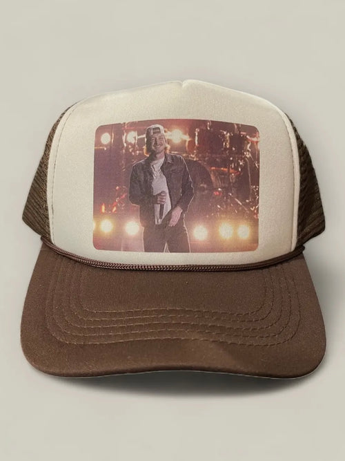 Morgan Wallen Trucker Hat in Brown