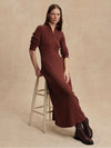 Burnet Zip Knit Maxi Dress in Cinnamon