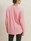 Drop Shoulders Not Names Tee in Taffy Pink