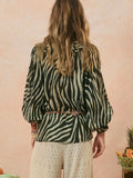 Zevra Blouse in Washed Charcoal