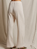 Holly Velour Wide Leg Pant in Sugar