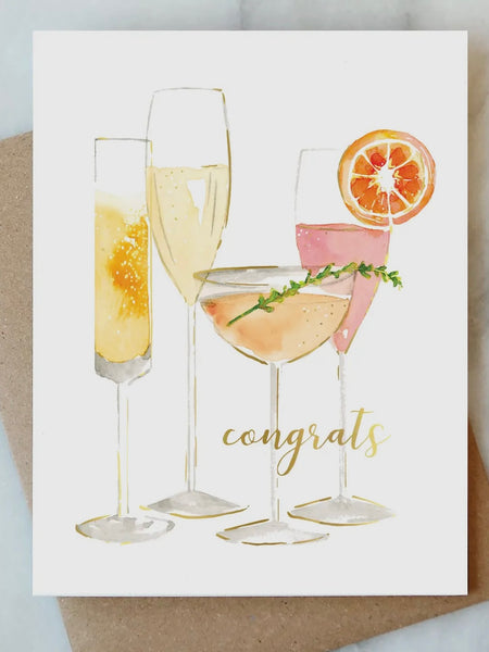 Bubbly Congrats Card