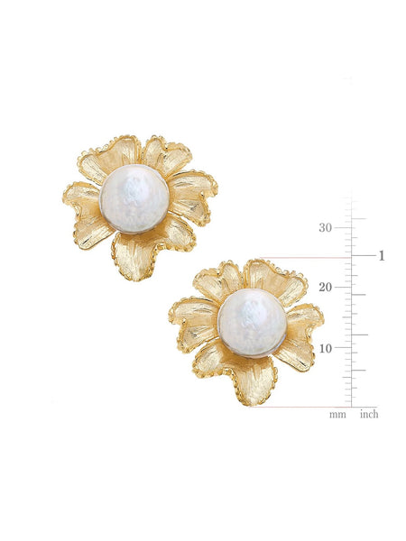 Marigold Pearl Studs