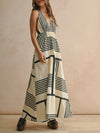 Blonde Blob Halter Dress in Black & White