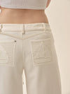 Agnes Denim Pants in White