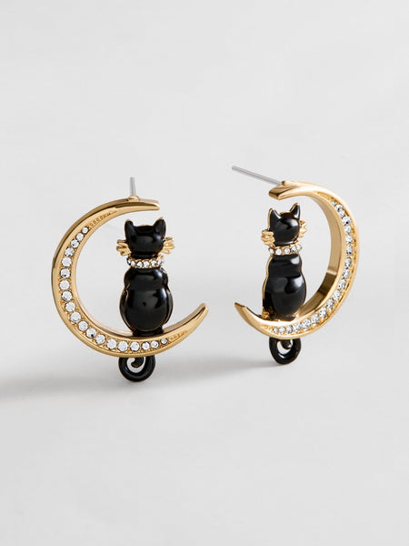 Night Prowl Cat Earrings