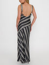 Mira Dress in Onyx Stripe