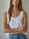 Single Scoop Tank in White