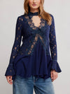 First Crush Lace Tunic in Deeper Iris