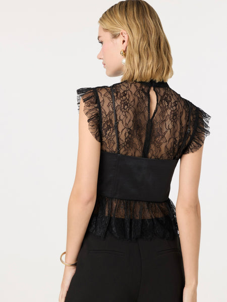 Katarina Top in Black Lace