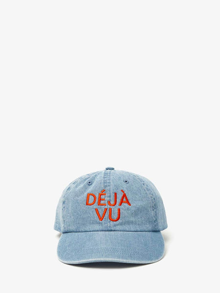 Denim Baseball Hat in Bon Vivant Faded Black & Mint