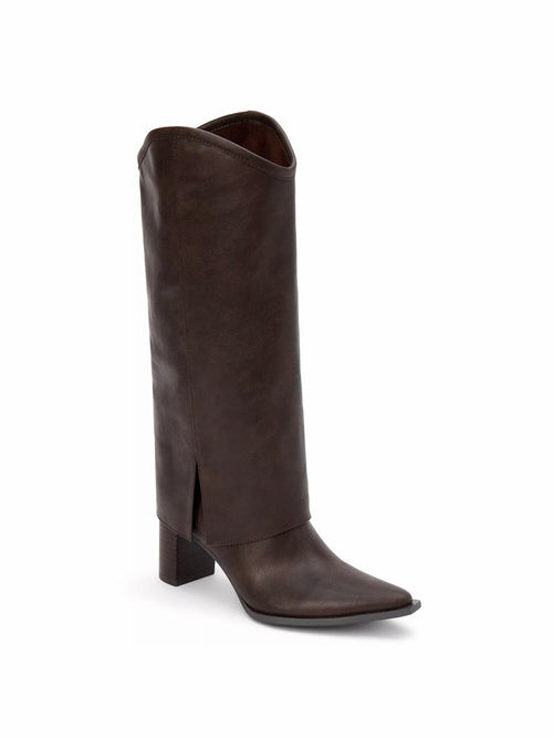 Walker Foldover Boot in Coffee