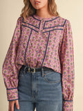 Such A Steph Blouse in Orchid Floral