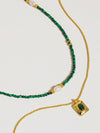 Harlynn Green Beaded Layer Necklace