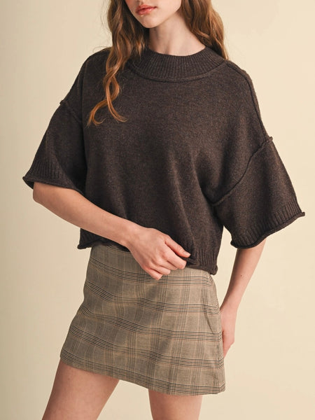 MOCKtauk Will Never Be The Same Sweater in Espresso