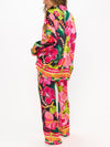 Sleep In PJ Set in Hot Tropic Nights Silky