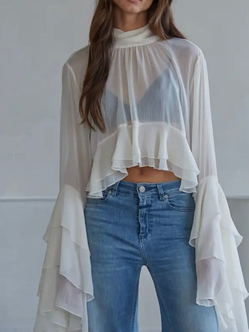 Clear As Day Blouse in Cream