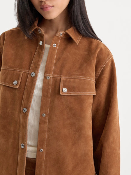 The Better Than Suede Overshirt in Cafe Clay