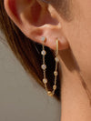Daffira Crystal Chain Earrings