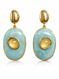 Glenda Light Blue Drop Earrings