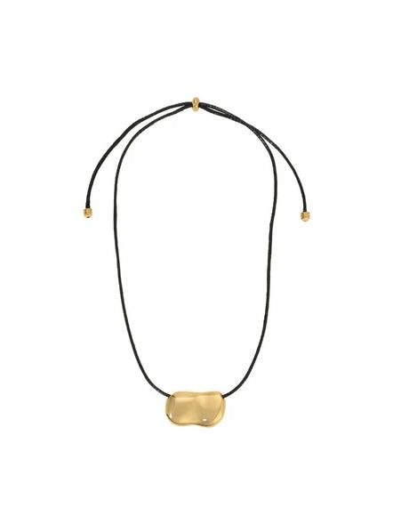 Pebble Necklace in Gold & Black