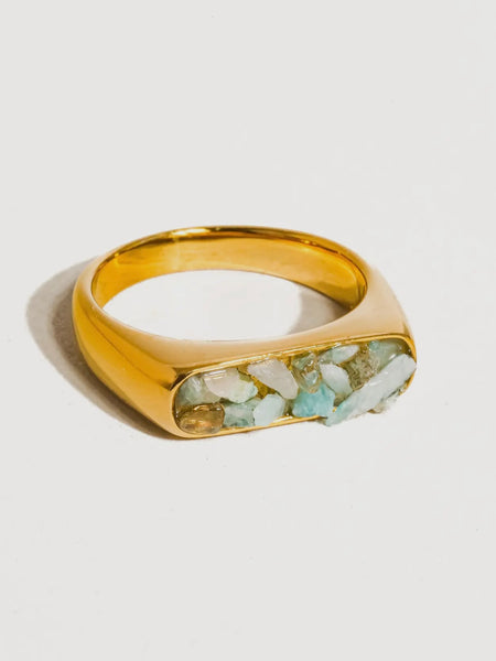 Rinae Crystal Ring in Green