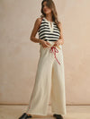Take Me Out Stitch Tank in Navy Stripe