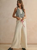 Take Me Out Stitch Tank in Navy Stripe