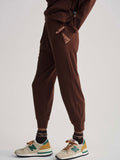 Brushed Rib Slim Cuff Pant 25 in Dark Walnut