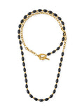 Catalina Necklace in Black Agate