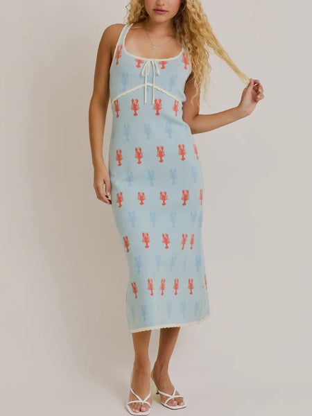Lotty Dress in Pink Stripe