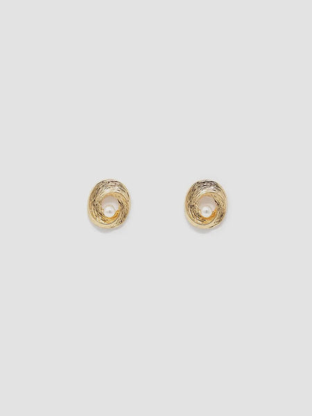 Swirl & Pearl Studs