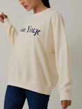 New York Or No Where Sweatshirt in Cream