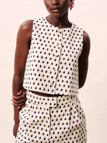 Nautilus Vest in Creme