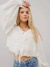 Ever Eyelet Blouse in Off White