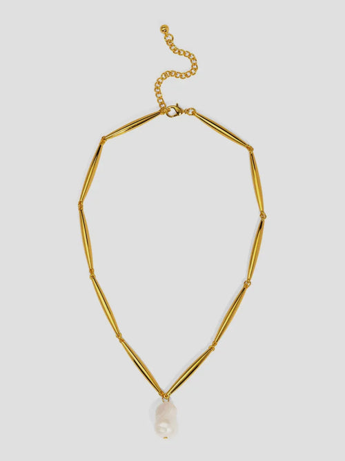 Baroque Pearl Pendant Short Necklace