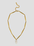 Baroque Pearl Pendant Short Necklace