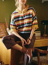 Maple Street Stripe Cardigan in Mustard