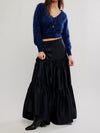 Juliette Satin Maxi in Black