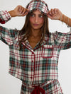Eye Mask in Frosted Pine Plaid