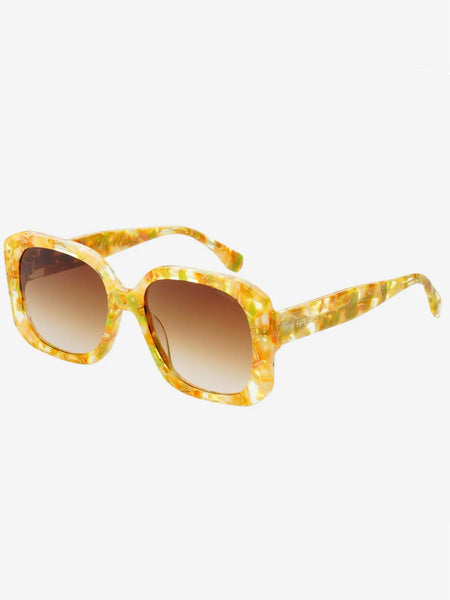 Delilah Sunglasses in Gold & Grey