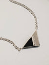 Fanny Triangle Necklace in Silver