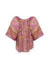 Swan Lake Flutter Sleeve Blouse in Lilac Rose