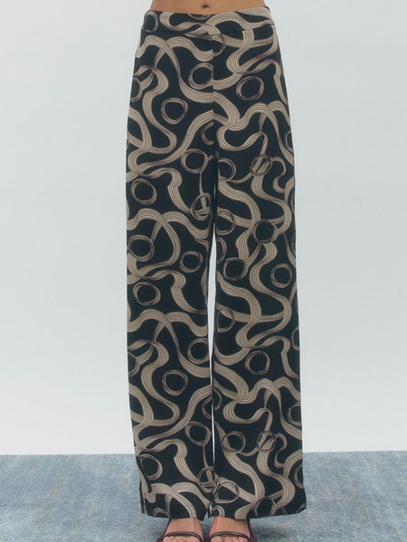 Hayden Pants in Black Beige