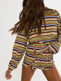 Vespera Top in Paradise Stripe