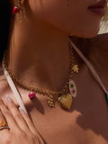 Lantana Locket Charm Necklace