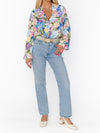 Suki Ruffle Top in Flower Shop