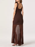 Glena Dress in Brown