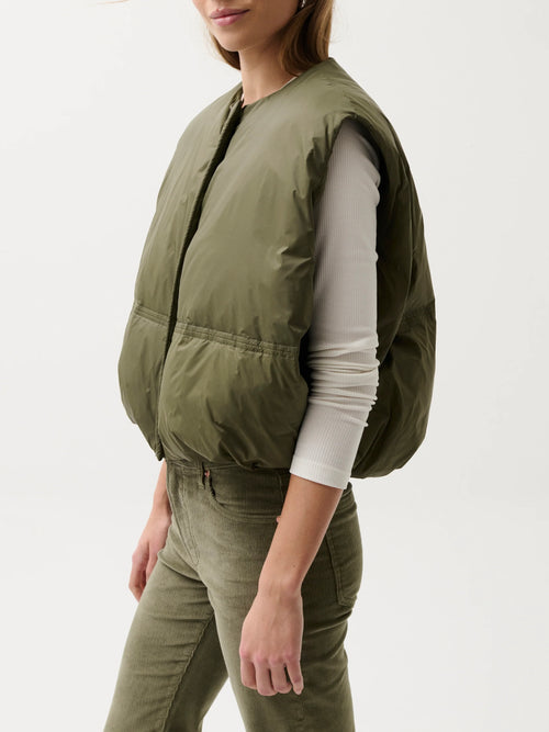Catarina Puffer Vest in Ivy