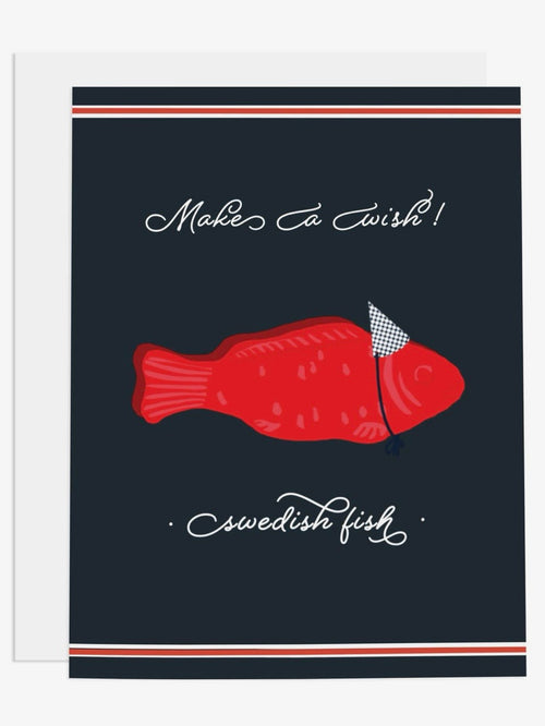 Make A Wish Swedish Fish Card